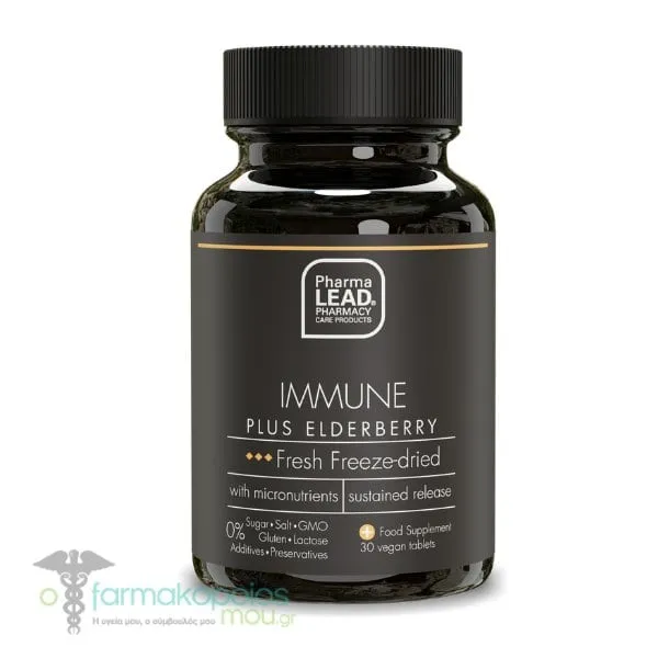 Pharmalead Black Range Immune Plus Elderberry, 30veg.tabs