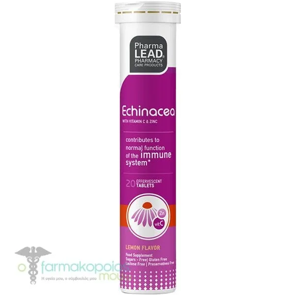 Pharmalead Echinacea with Vitamin C & Zinc, 20eff.tabs