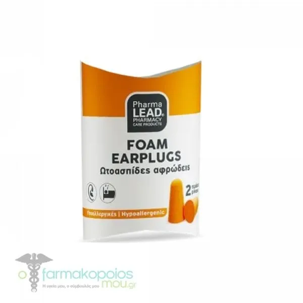 Pharmalead Foam Earplugs Orange, 2pcs