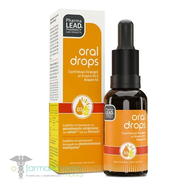 Pharmalead Oral Drops D3 & K2, 20ml