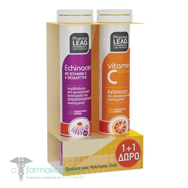 Pharmalead Promo 1+1 Echinacea & Vitamin C 1000mg, 2x20eff.tabs