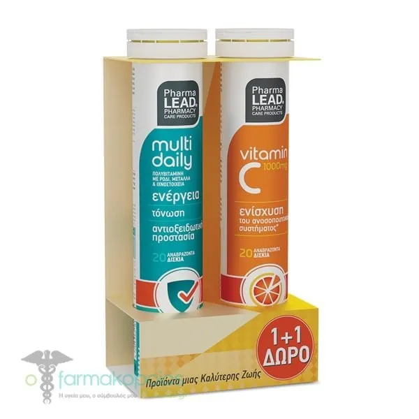 Pharmalead Promo 1+1 Multi Daily & Vitamin C 1000mg, 2x20eff.tabs
