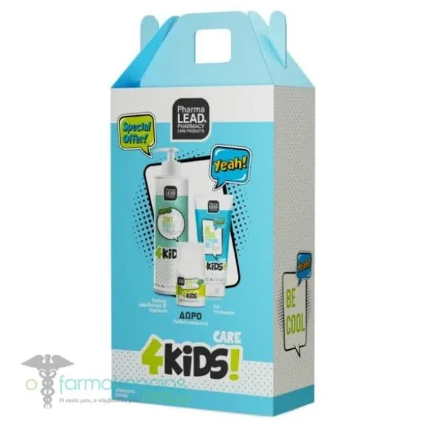 Pharmalead Promo Box 4kids Boy 2in1 Bubble Fun Shampoo + Shower Gel, 500ml, Be Cool Styling Gel, 100ml & Hurry Up Roll-On Deodorant, 50ml, 1set