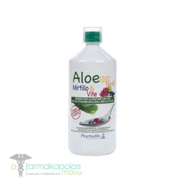 Pharmalife Aloe 100% Blueberry & Grape, 1lt
