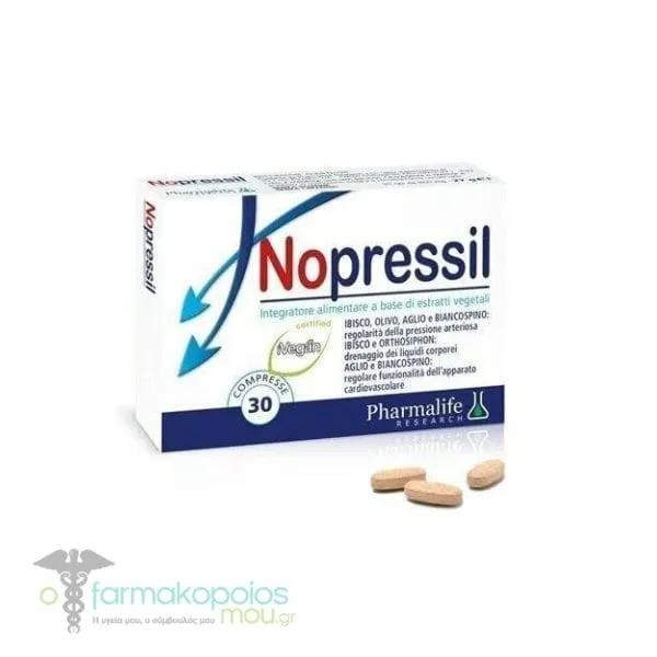 Pharmalife Nopressil, 30tabs
