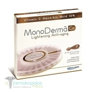 PharmaQ MonoDerma C10 Pure Vitamin C Monodoses, 28amps