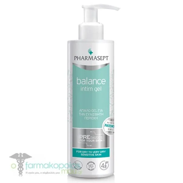 Pharmasept Balance Intim Gel for Dry Intimate Area, 250ml