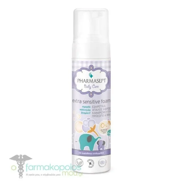 Pharmasept Baby Care Extra Sensitive Foam, 200ml