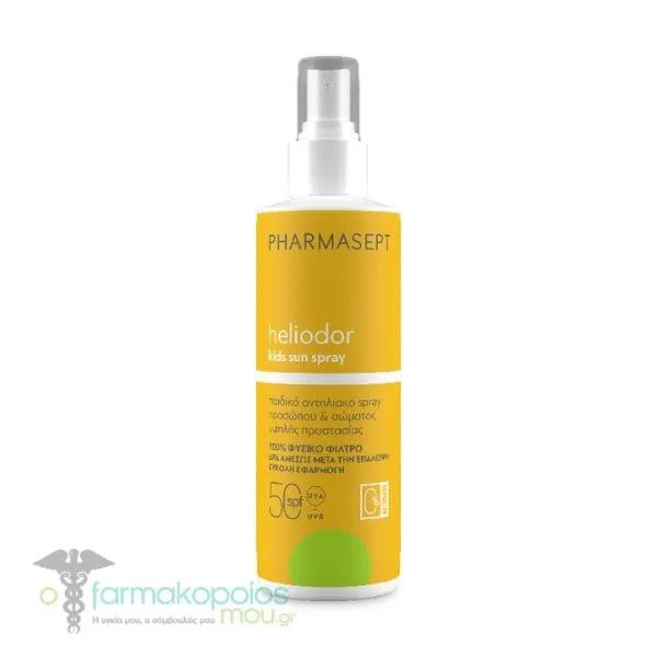Pharmasept Heliodor Kids Sun Spray Face & Body SPF50, 165g