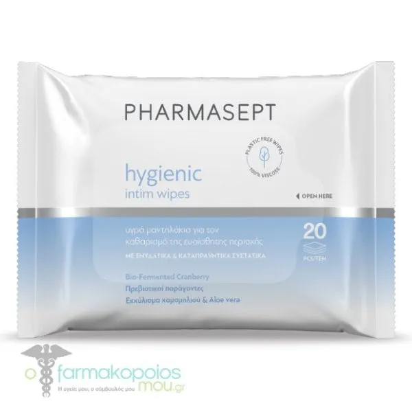 Pharmasept Hygienic Intim Wipes, 20pcs