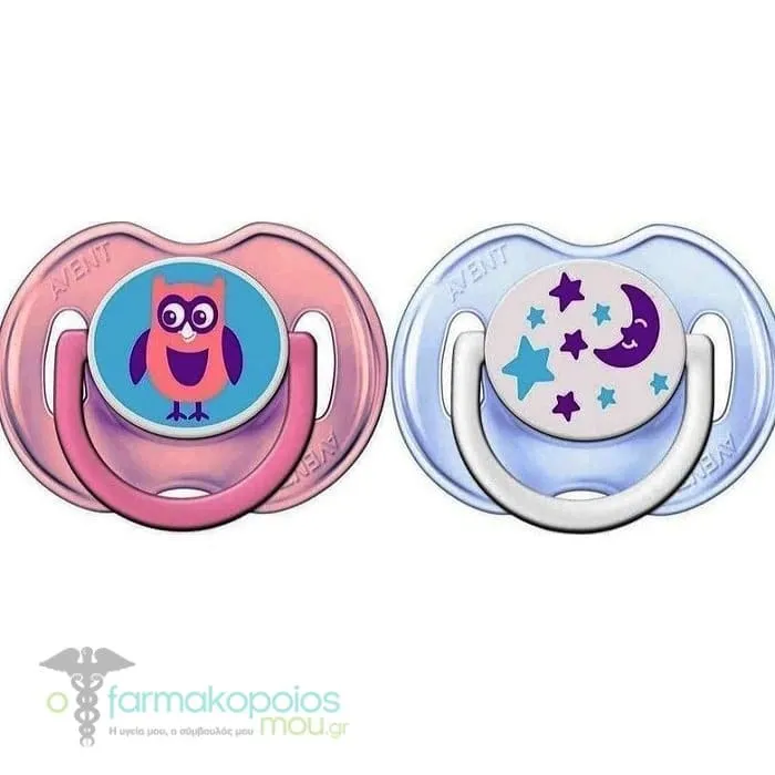 Philips Avent Fashion Classic Silicone Soother 0-6m (SCF196/18), 2pcs