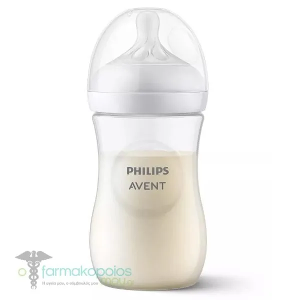 Philips Avent Natural Response Plastic Baby Bottle 1m+ (SCY903/01), 260ml