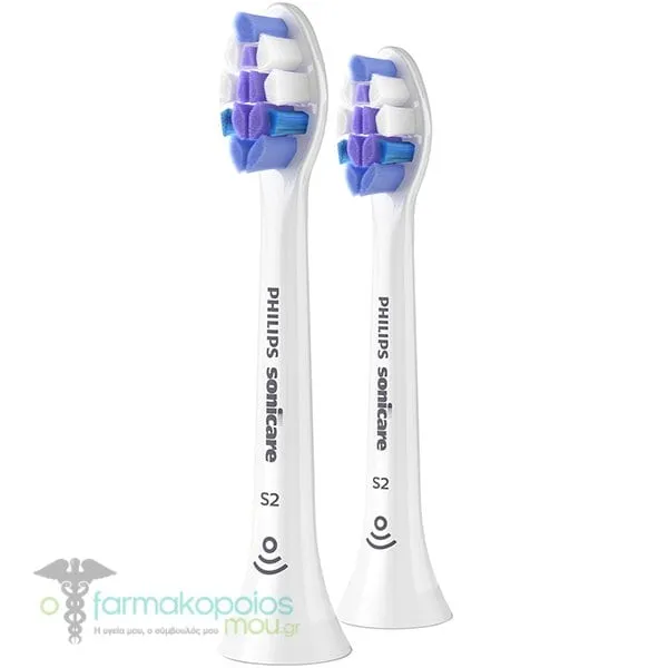 Philips Sonicare S2 Sensitive Extra Soft HX6052/87 Ανταλλακτικά Ηλεκτρικής Οδοντόβουρτσας, 2τεμ