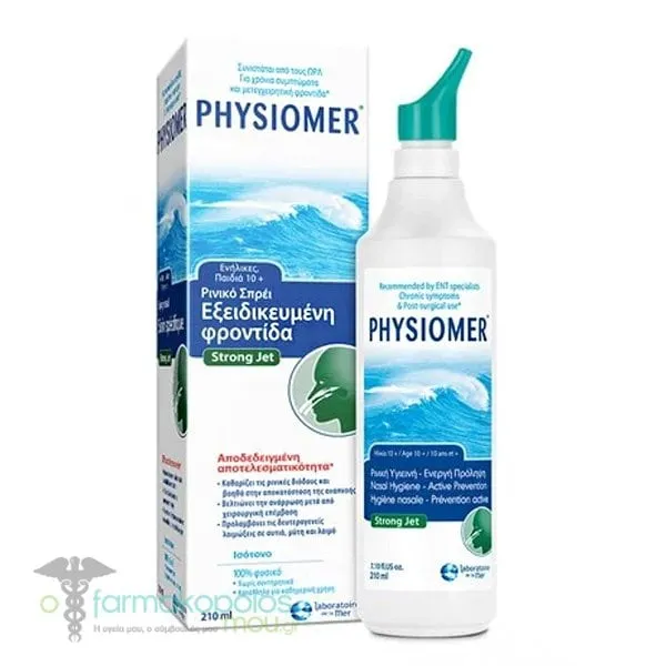Physiomer Strong Jet Isotonic Nasal Spray with 100% , 210ml