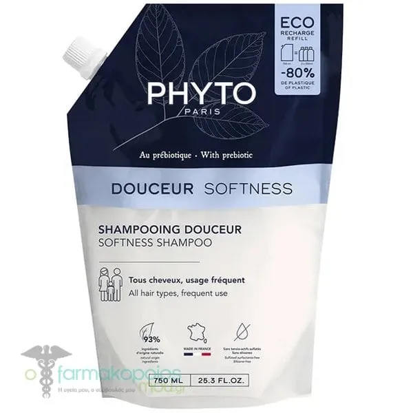 Phyto Softness Shampoo Refill, 750ml