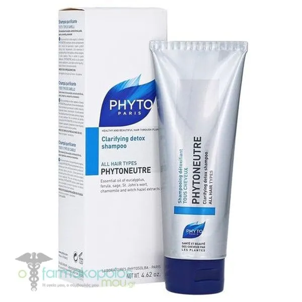 Phyto Phytoneutre Detox Σαμπουάν για Όλους τους Τύπους Μαλλιών, 125ml