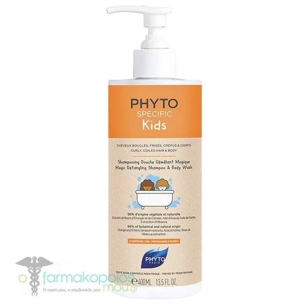 Phyto Specific Kids Magic Detangling Shampoo & Body Wash, 400ml