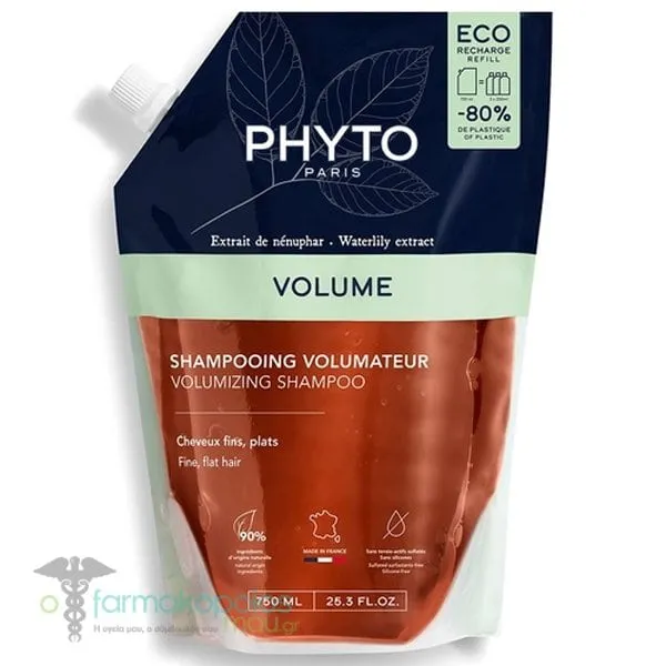 Phyto Volume Volumizing Shampoo Refill, 750ml