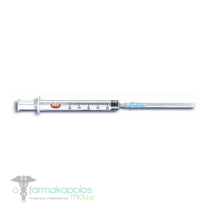 Pic Disposable Syringe with Needle 22G x 1 1/2'' (40mm), 5ml