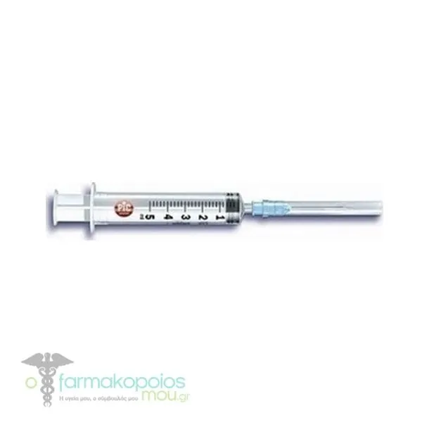 Pic Disposable Syringe with Needle 22G 1 1/4'' (30mm) R18, 5ml