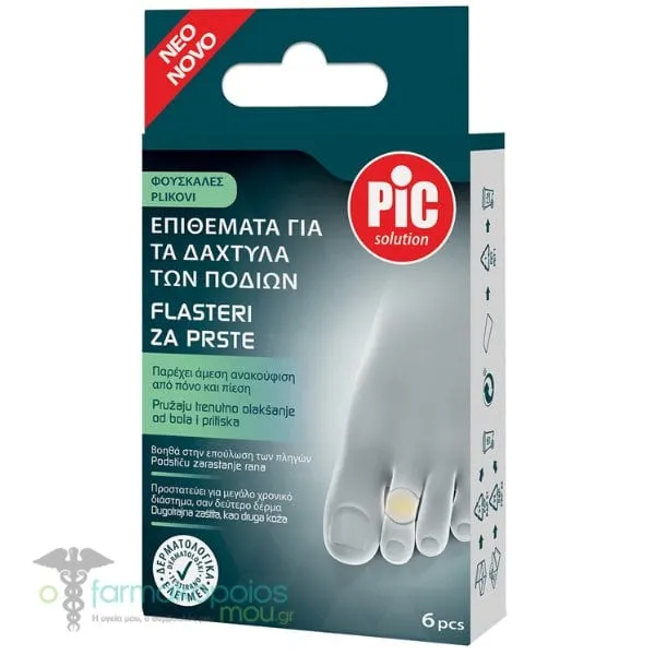 Pic Solution Eπιθέματα για Φουσκάλες στα Δάχτυλα 1,8x6,1cm, 6τεμ