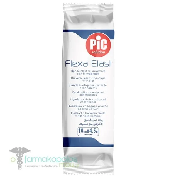 Pic Solution Indoor Flexa Elast Ελαστικός Επίδεσμος 10cm x 4.5m, 1τεμ