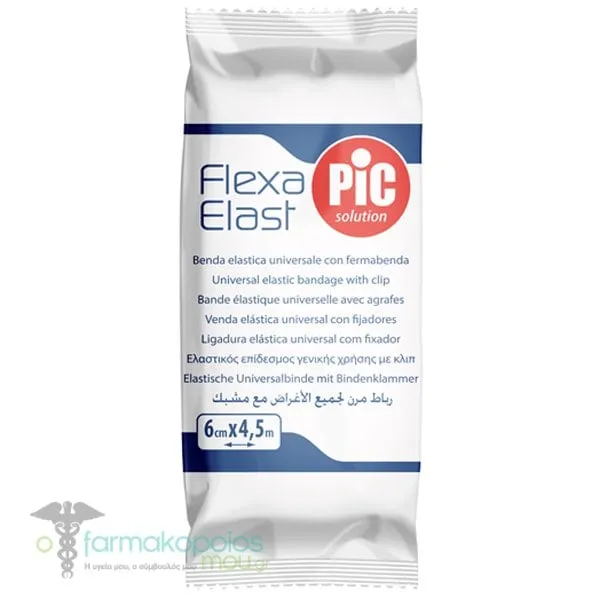 Pic Solution Indoor Flexa Elast Ελαστικός Επίδεσμος 6cm x 4.5m, 1τεμ