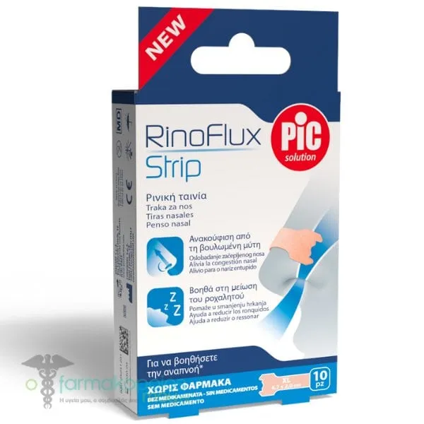 Pic Solution RinoFlux Strip XL Nasal Strips (6,7x2,0cm), 10pcs