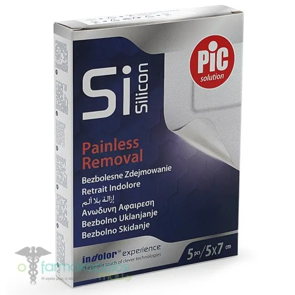 Pic Solution Si Silicon Αδιάβροχα Αυτοκόλλητα Επιθέματα 5x7cm, 5τεμ