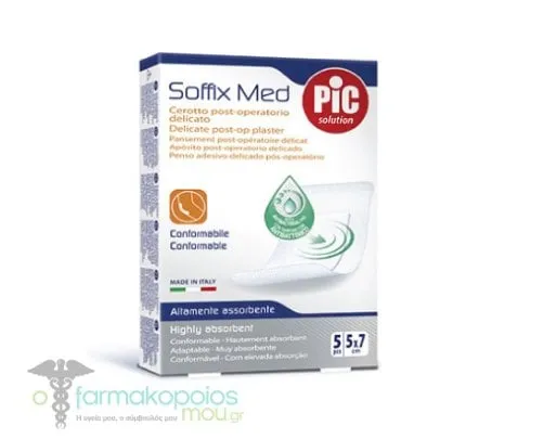 Pic Solution Soffix Med Post-op Plaster (5 x 7cm), 5pcs