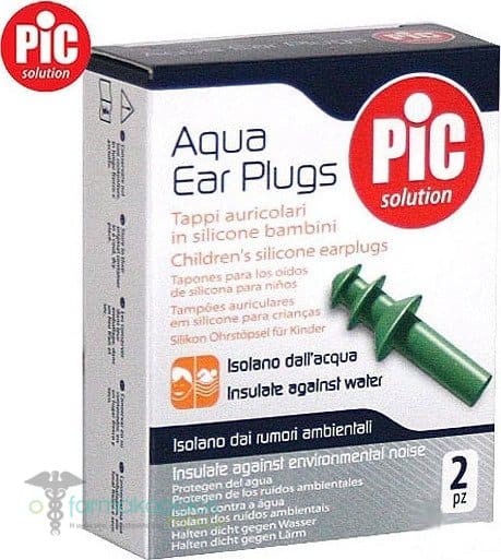 Pic Solution Sport Aqua Silicone Ear Plugs for Kids, 2pcs
