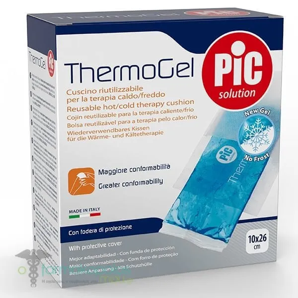 Pic Solution ThermoGel Reusable Hot &amp; Cold Cusher Μαξιλαράκι για Θεραπεία Θερμότητας &amp; Ψύχους (10x26cm), 1τεμ