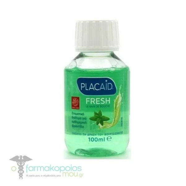 Plac Aid Mouthwash Fresh with Mint Flavor, 100ml