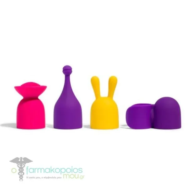 Platanomelon Mini Diva 4 Vibrator Covers Σετ 4 Υποαλλεργικών Καλυμμάτων από Σιλικόνη, 1σετ