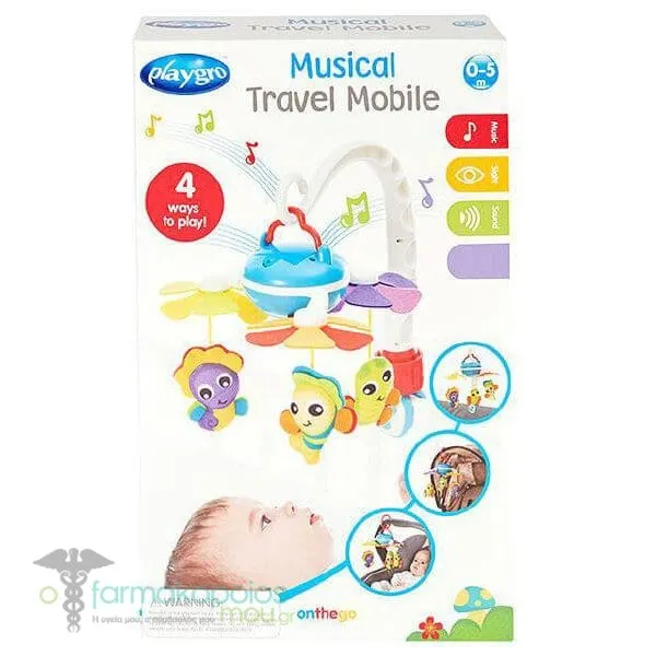Playgro Musical Travel Mobile 0m+, 1pc