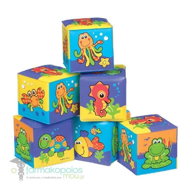 PlayGro Soft Waterproof Blocks, 6pcs