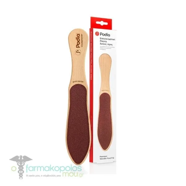 Podia Premium Wooden Foot File, 1pc