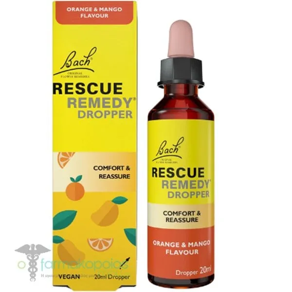 Power Health Bach Rescue Remedy Dropper Orange & Mango Flavor, 20ml
