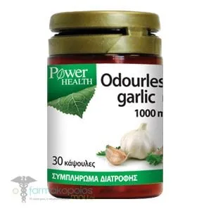 Power Health Odourless Garlic 1.000mg, 30caps
