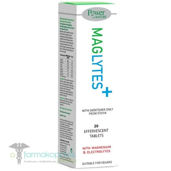 Power of Nature Maglytes with Magnesium & Electrolytes, 20eff.tabs