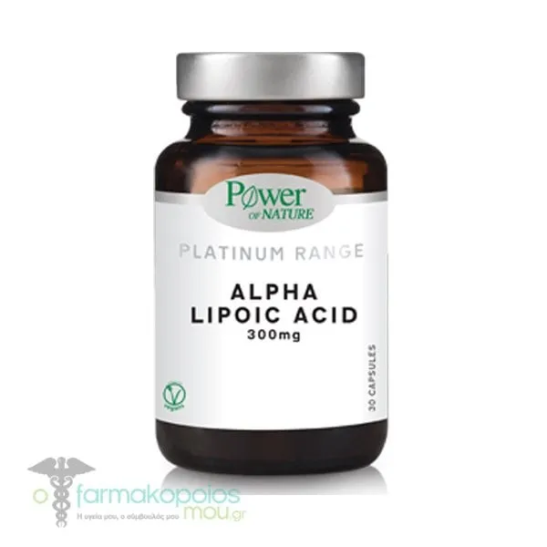 Power of Nature Platinum Range Alpha Lipoic Acid 300mg, 30caps