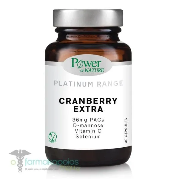 Power of Nature Platinum Range Cranberry Extra, 30caps