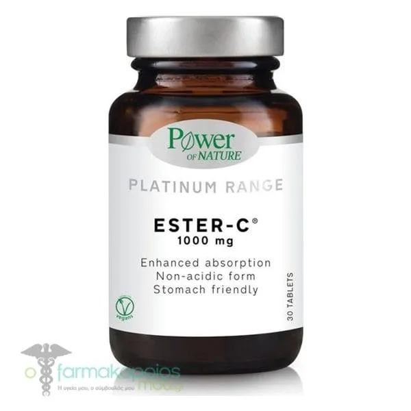 Power Of Nature Platinum Range Ester-C 1000mg, 30tabs