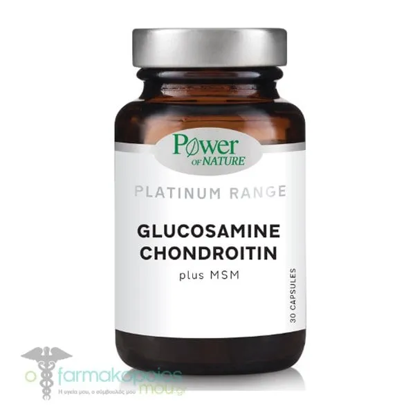 Power of Nature Platinum Range Glucosamine Chondroitin, 30caps