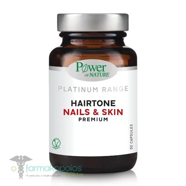 Power of Nature Platinum Range Hairtone Nails & Skin Premium, 50caps