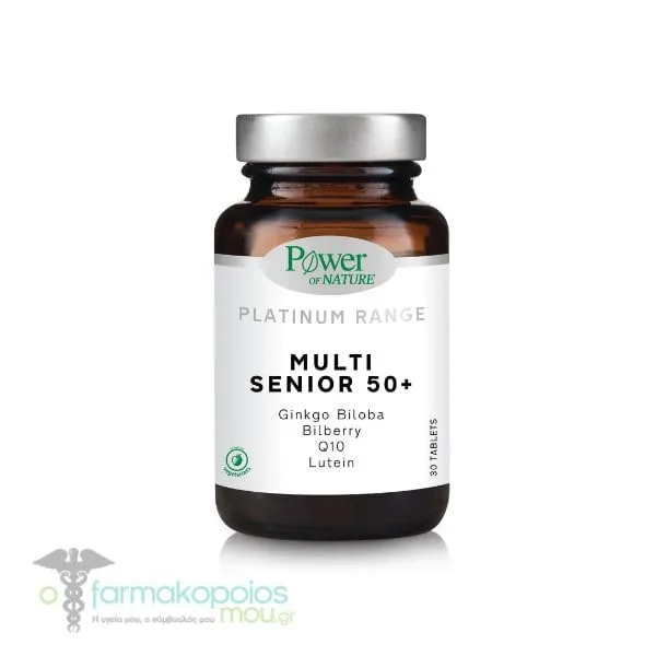 Power of Nature Platinum Range Multi Senior 50+, 30tabs