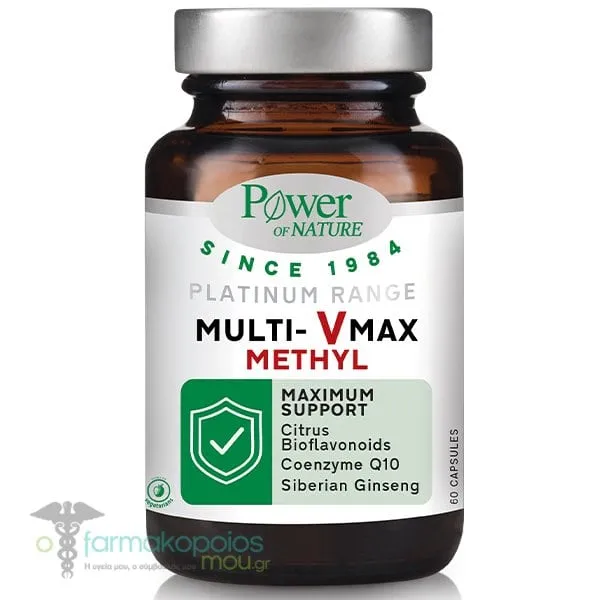Power Of Nature Platinum Range Multi-V Max Methyl, 60caps