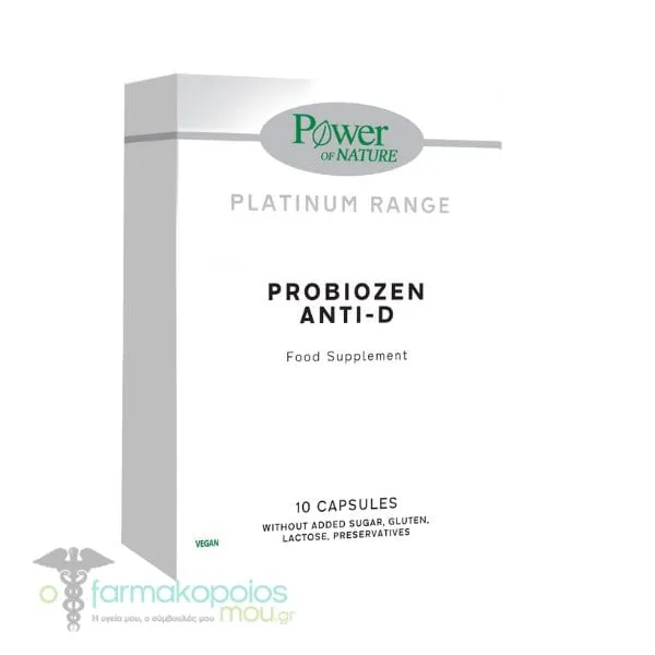 Power of Nature Platinum Range Probiozen Anti-D, 10caps