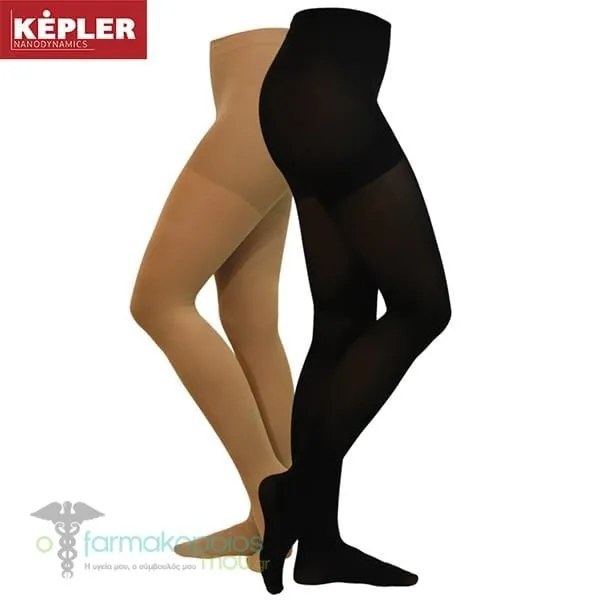 Powerpharm Kepler Graduated Compression Orthopedic Tights (40DEN | Class 1, 8-11mmHg), 1pc - Μελί