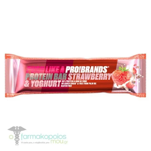 Pro! Brands Protein Bar Strawberry & Yoghurt, 45gr